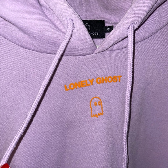 Authentic Lonely Ghost TMWYGH hoodie purple and orange extra large - Picture 2 of 7